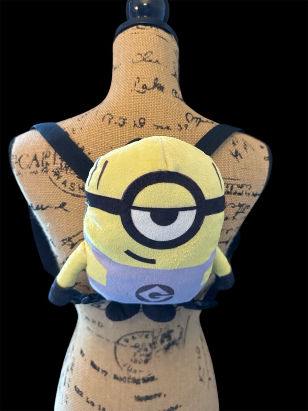 Plush Yellow Minion Backpack - Soft Character Design
